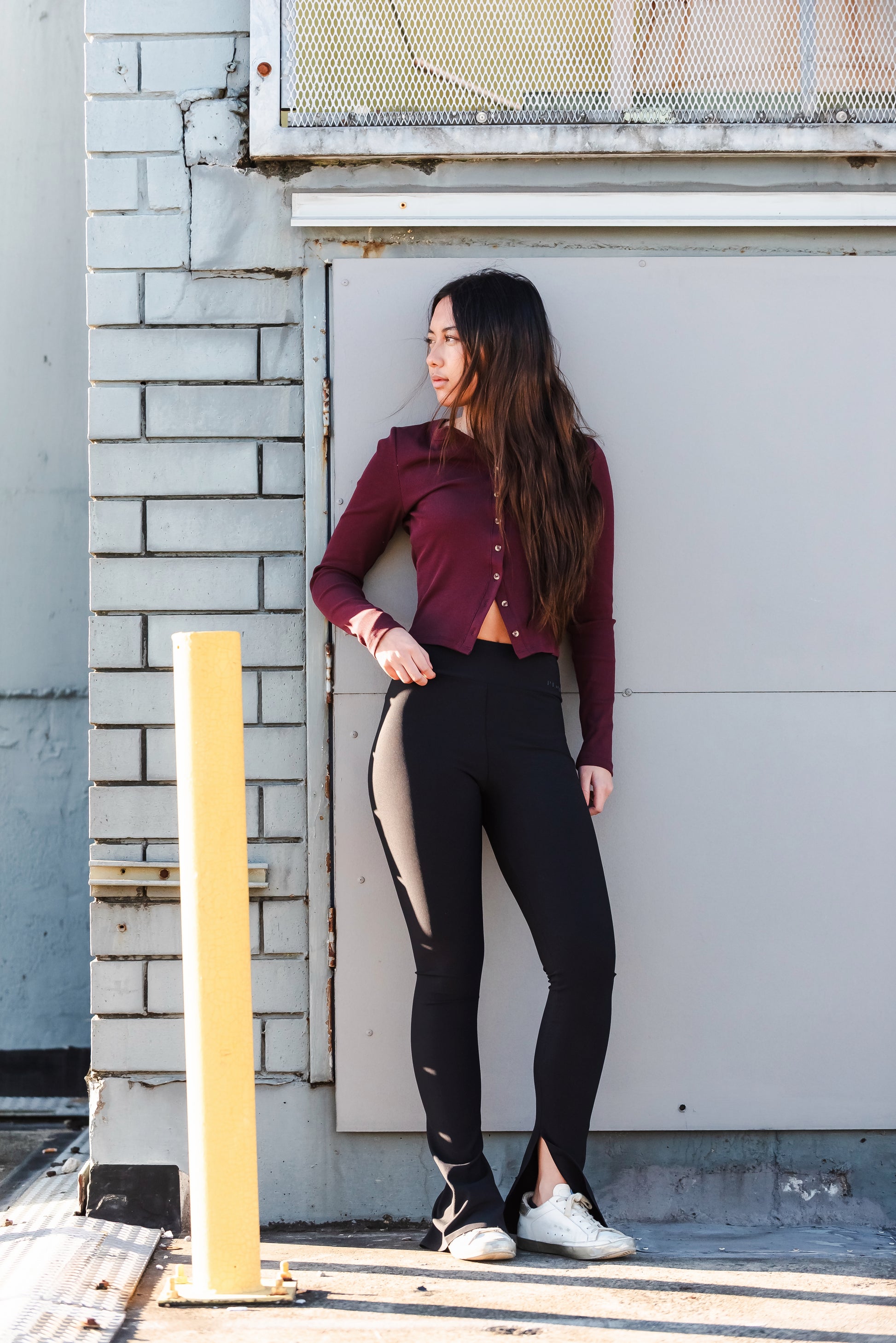 Girls Split Flare Leggings