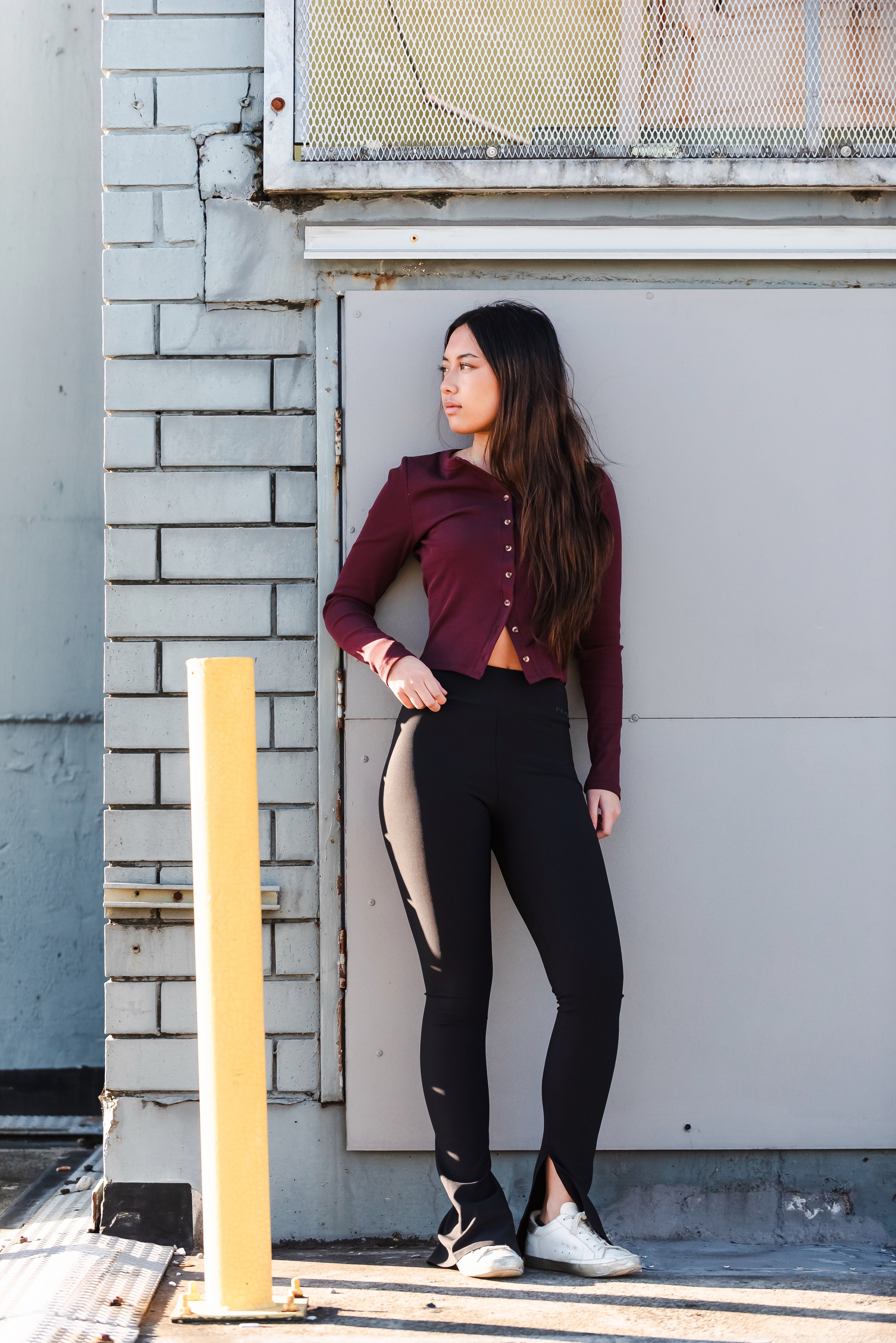 Girls Split Flare Leggings
