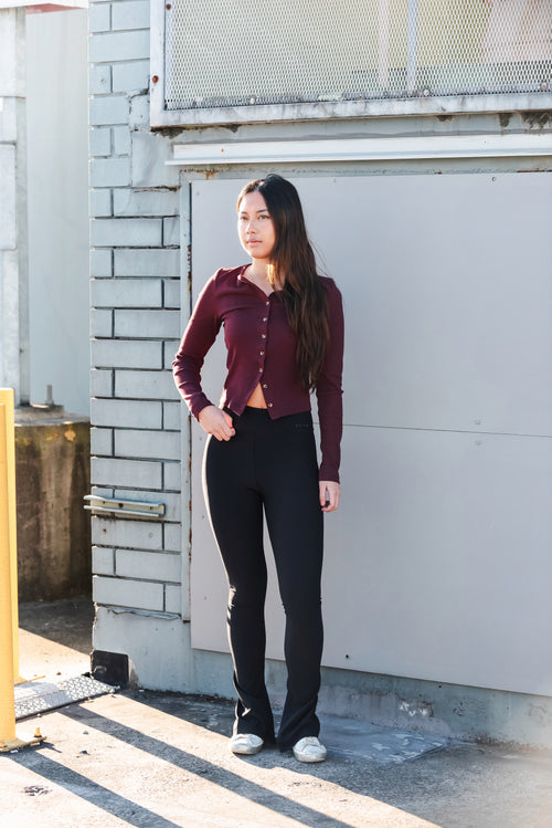 Girls Split Flare Leggings